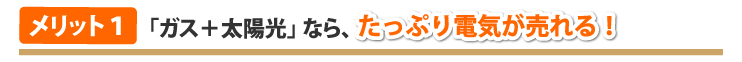 たっぷり電気が売れる